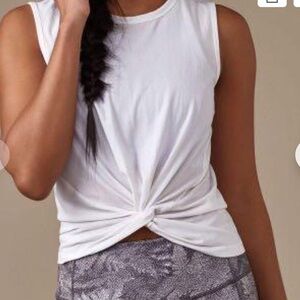 lululemon athletica White Twist-Front Tank Top